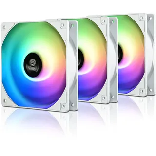 Enermax Technology Enermax HF120 ARGB White 3er Pack (UCHF12PARGB-W-BP3) adressierbare RGB-Lüfter