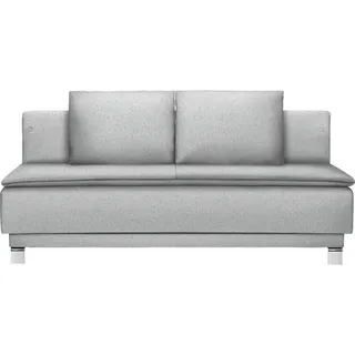 Joka Schlafsofa , Hellgrau , Textil , Füllung: Schaumstoff , 200x85x90 cm , Made in Austria , Stoffauswahl, Schlafen auf Sitzhöhe, Rücken echt , Wohnzimmer, Sofas & Couches, Schlafsofas, Dauerschläfer Sofas