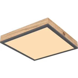 GLOBO Doro 1 LED quadratisch grau, Aluminium