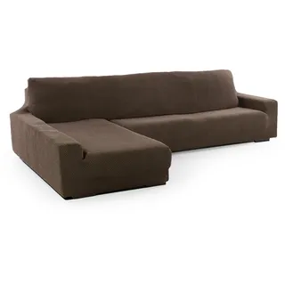 SOFASKINS® super elastischer Chaise Longue überzug, Sofabezug Linke Lange Armlehne, Sofa überzug atmungsaktiv, bequem und langlebig, Kompatible Abmessungen des Sofas (210-340 cm), Farbe Ante