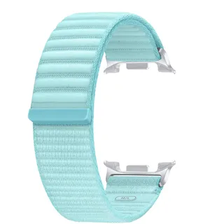 Samsung Fabric Band (S/M) für die Galaxy Watch8 | Watch8 Classic, Uhrenarmband, Original Zubehör, Stoffband, Klettverschluss, flexible Armbandlänge, Mint