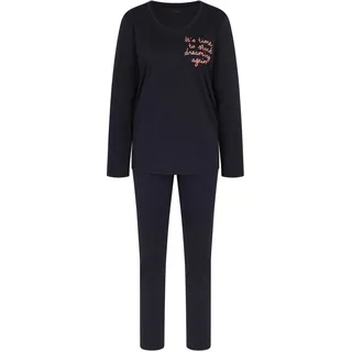 Triumph Damen Sets PK 03 LSL X Pajama Set, SCHWARZ, 42