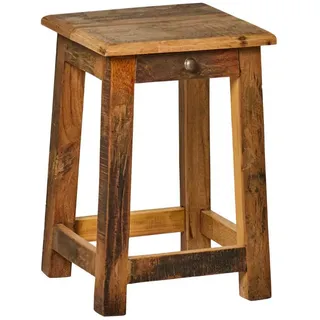 IB Laursen Beistelltisch UNIKA mit Schublade Holz 30x45 cm Nachttisch Hocker