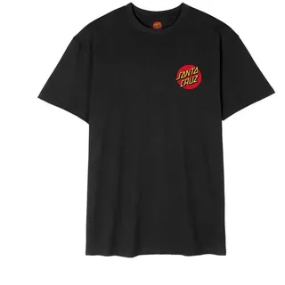 Santa Cruz Classic Dot Chest Kurzarm-t-shirt - Black - S,
