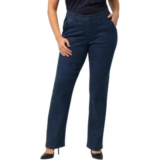 Ulla Popken Damen große Größen Übergrößen Plus Size Jeans Mandy, gerades Bein, Elastikbund 725332