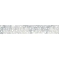 MySpotti Fensterfolie »Look Schneeflocken white«, halbtransparent, glattstatisch haftend, 200 x 30 cm, statisch haftend, weiß