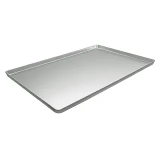 SCHNEIDER Ausstell-/Thekenbleche, silber, Blech aus gebeiztem Aluminium, Maße: 400 x 600 x 20 mm