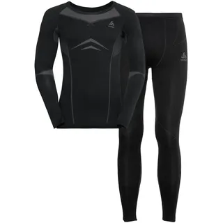 Odlo Herren Fundamentals Performance Warm I Langarm Thermoshirt und Thermohose I Warme Skiunterwäsche