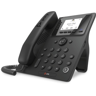 Poly CCX 350 Microsoft Teams integriertes IP-Telefon (Plantronics + Polycom) – blockiert Hintergrundgeräusche – traditionelles Zifferblatt-Erlebnis – Freisprechfunktion – Microsoft Teams Zertifiziert