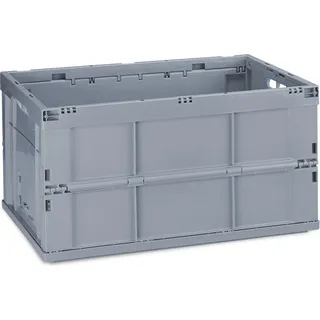 5x professionelle Faltbox - Spielzeugkiste - multifunktionale Kiste - grau - Grau