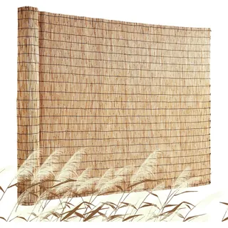 Sichtschutz Balkon Schilfrohrmatte Schilf Schilfmatte Garten Zaun 5x1,2m