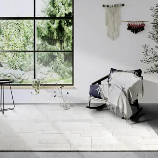 Villeroy & Boch »Wilhelmine« rechteckig 10 mm Höhe Läufer, handgewebt, Wolle, Natur, Wohnzimmer, Geometrie, Boho