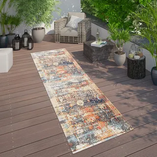Paco Home In- & Outdoor Teppich Modern Nomaden Design Terrassen Teppich Bunt 60x100 cm
