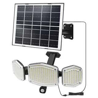 Lepwings Solarlampen für Außen, 426 LED Solarleuchte mit Bewegungsmelder, 4400mAh 3 Modi Solarlichter, IP65 Wasserdichte, 270° Beleuchtungswinkel, 6500K Kaltweiß 2800 Lumens LED Strahler mit 5m Kabel
