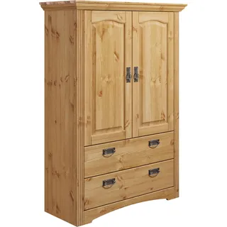 otto home Wäscheschrank OTTO HOME "Konrad", beige (natur), B:94cm H:132cm T:39cm, Massivholz, Schränke, aus massiver Kiefer, mit viel Stauraum