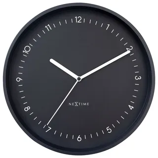NeXtime - 3305ZW - Wanduhr - 30cm - schwarz - Berlin - Schwarz