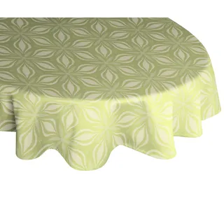 ADAM Audio Tischdecke Retro Floret Ø 145 cm Grün
