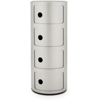 Kartell Componibili 4 Elemente Silber