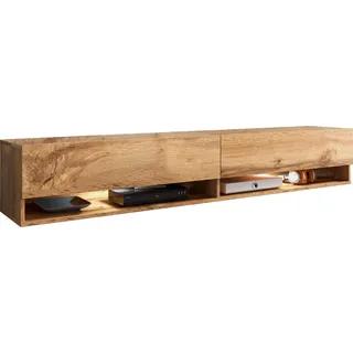 Home Affaire Lowboard 180 cm Braun MDF/Melamin/Holzwerkstoff
