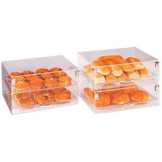 Garcia de Pou Kuchen Display stapelbar 2 Ebenen, Acryl, 47 x 36 x 25,5 cm