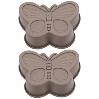 DOITOOL Schmetterling Kuchenform Silikon 2Er Set 6.93X5.91X1.57 Zoll Umweltfreundliche Backform Für Zuhause Diy Torten Backen Motivbackform
