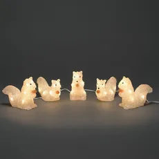 Bild LED Motiv Eichhörnchen-Set, 5-tlg. 40x warmweiß 6287-103