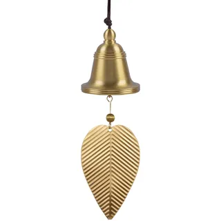 Small snail Vintage Kupfer Glocke Windglocke Hängendes Ornament | Japanische Klassische Metall Blatt Windspiel für Gehweg Garten Hof Terrasse