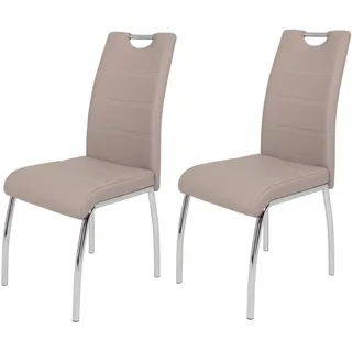 Hela Esszimmerstuhl Susi Kunstleder Cappuccino beige 2er Set