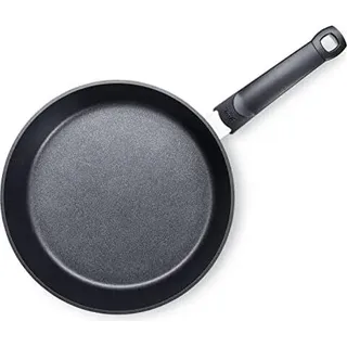 Fissler Levital®+ Comfort Pfanne Aluminium-Stielpfanne Ø 28 cm - Antihaftbeschichtung mit Abperleffekt für Induktion - Schwarz