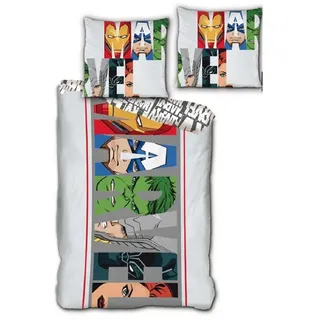 Avengers Grau Polyester 140 x 200 cm + 63 x 63 cm