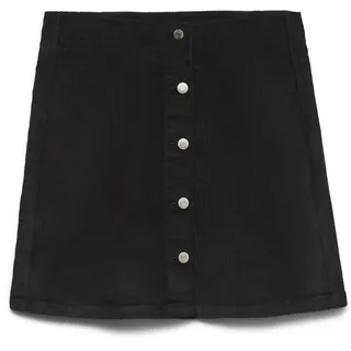 VERO MODA Damen Cord Mini Rock kurzer Cordrock mit sichtbarer Knopfleiste VMEtta