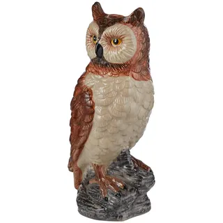 Butlers Vase Rosalie Eule , Braun , Stein , 30 cm , Dekoration, Vasen, Keramikvasen