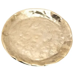 Nklaus Kerzenteller Ø 9 cm aus Messing Gold Untersetzer poliert Taufkerzenhalter Deko 10497