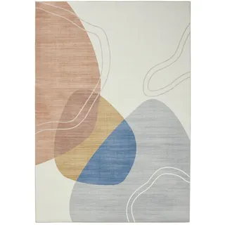 benuta Pop Teppich Laury Multicolor 200x300 cm , Textil , Abstrakt , Rechteckig , 200x300 cm , wasserabweisend , Teppiche und Böden, Teppiche
