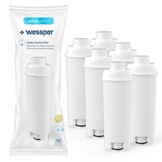 Wessper Wasserfilter Kartuschen Aqua Lunga Kompatibel mit Delonghi Kaffeevollautomat DLSC002, SER3017 & 5513292811 - ECAM, ESAM, ETAM, SECAM - 6er Pack