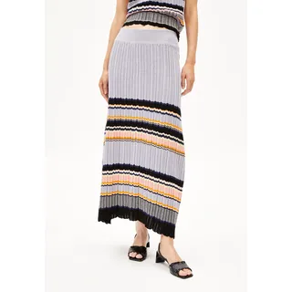 MINNAA STRIPES |  Strickrock aus Bio-Baumwolle - mehrfarbig (S)