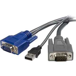 Startech StarTech.com 3m ultradünnes USB VGA 2-in-1-KVM-Kabel