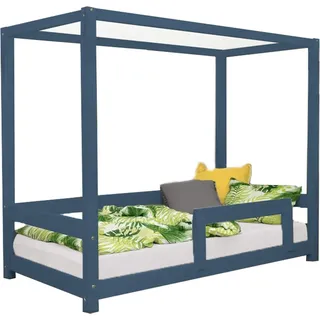 Kinderhausbett BUNKY 120 x 190 marineblau - Blau