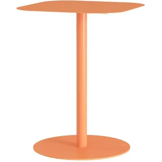[en.casa] Beistelltisch Nastätten , Orange , Metall , Quadratisch , 40x50x40 cm , Wohnzimmer, Wohnzimmertische, Beistelltische