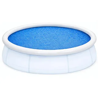 Happy People Pool Solarplane Plane Rund für Quick Up Pools 360cm auch für Framepool ca. 300cm Abdeckplane - Blau