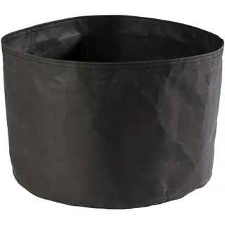 APS 30446 Runder Brotkorb, Naturfaser und Kunstharz, Ø 30 x 22 cm Schwarz