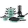 Aluguss Topf-Set 6-tlg. Fleischtopf + Grillpfanne + Stieltopf