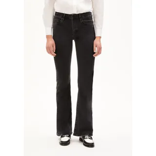 ANAMAA MID WAIST FLARED JEANS |   Bio-Baumwoll-Mix - schwarz (26-32)