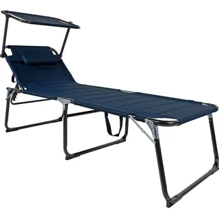 Lex Gartenliege Komfort XXL - Dunkelblau