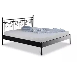 Metallbett Ida – 100 x 220 cm / schwarz