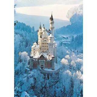 RAVENSBURGER Puzzle Schloss Neuschwanstein im Winter 1500 Teile