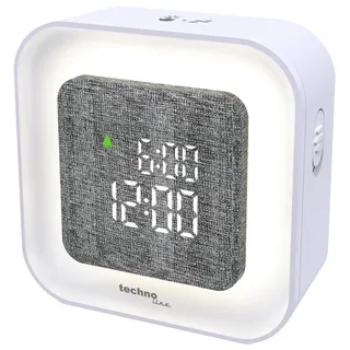 Technoline intelligenter LED Wecker, automatische Anpassung der Beleuchtung, digital, Nachtlicht, USB Kabel, dimmbare Beleuchtung, Nachtlicht