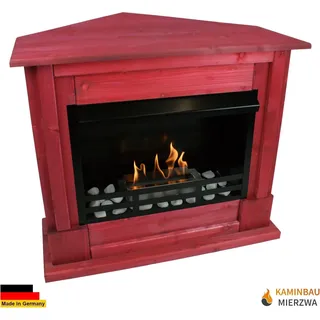 Gelkamin Ethanolkamin Kaminofen Eckkamin Rafael Deluxe - Rot - Rot