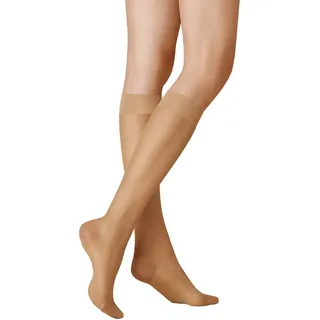 KUNERT Damen Kniestrümpfe Glatt & Softig 20 hautfreundlich 20 DEN Cashmere 0540 35-38