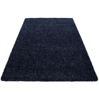 Ayyildiz Teppiche Hochflor-Teppich »Life Shaggy 1500«, rechteckig, 30 mm Höhe, Langflor, uni, große Farbauswahl, robust, auch als Läufer und in rund, blau